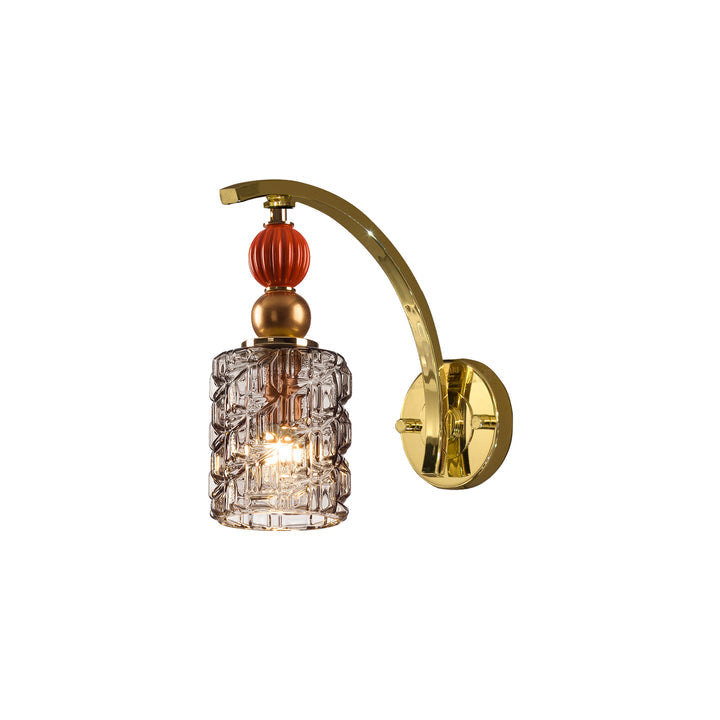 Lolite Clotilde Wall Light- Orange & Transparent