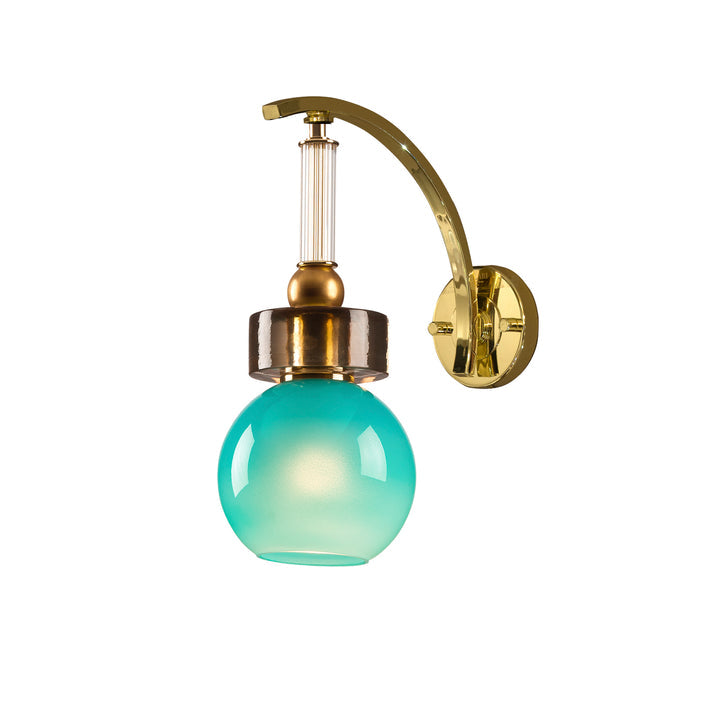 Lolite Etienne Wall Light - Aquamarine & Transparent