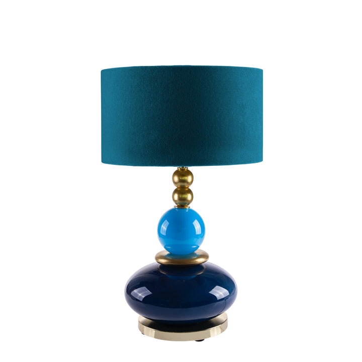 Violette Small Table Lamp - Blue & Gold