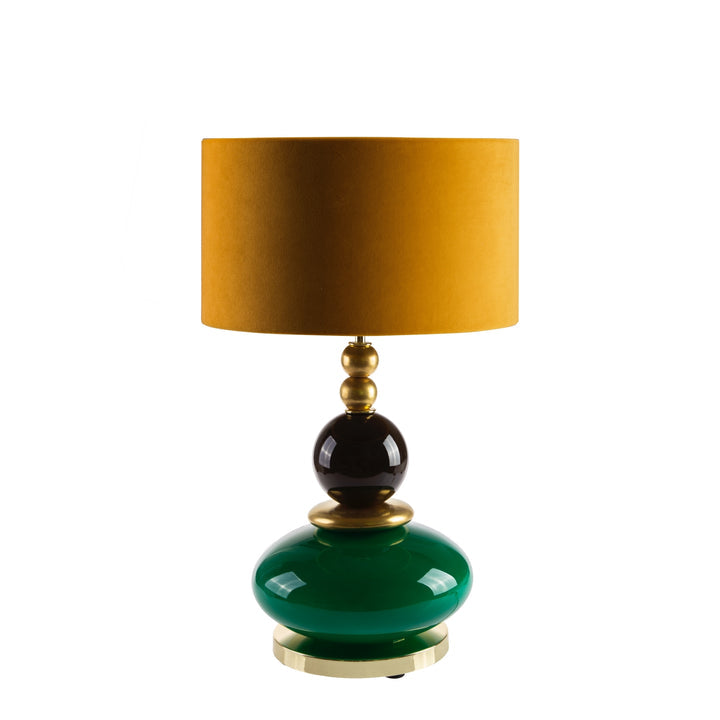 Violette Small Table Lamp - Green & Gold