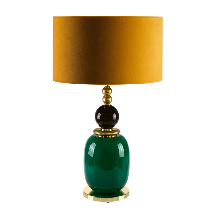 Violette Table Lamp - Green & Gold