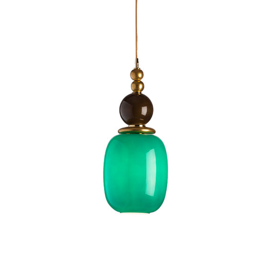 Violette Pendant Light - Green & Gold