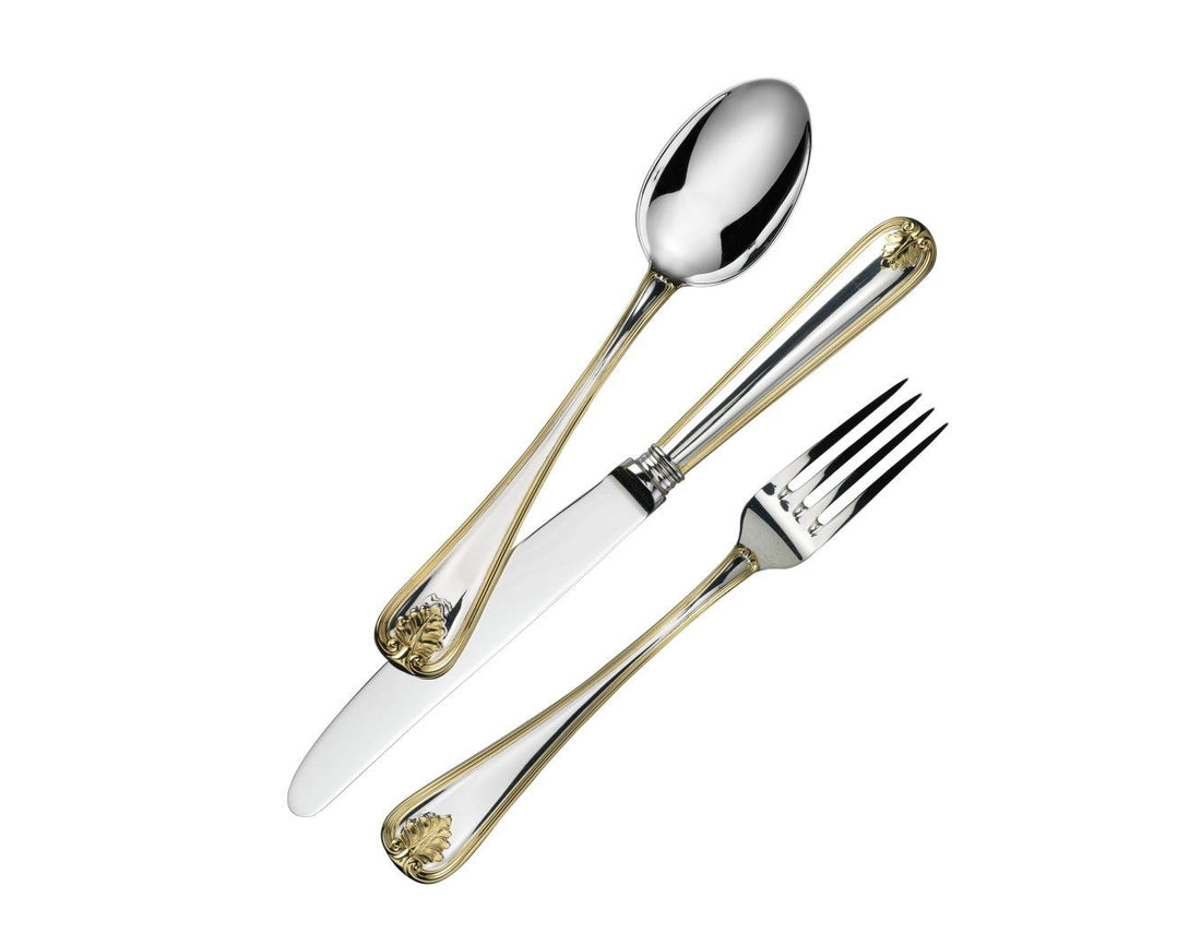 Cutlery Set, 72 Pcs Silver&Gold Table Set, Foglia