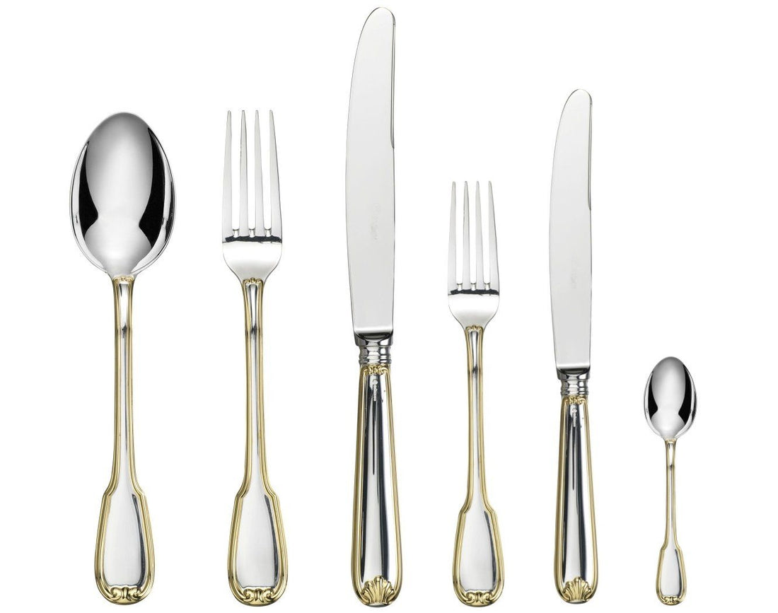 Cutlery Set, 72 Pcs Silver&Gold Table Set, Francese