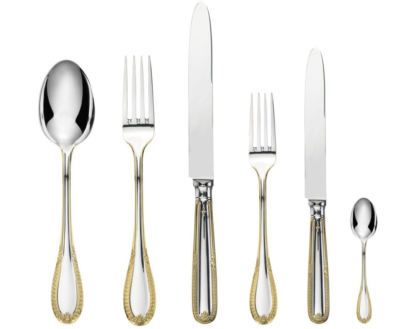 Cutlery Set, 72 Pcs Silver&Gold Table Set, Impero Cutlery set