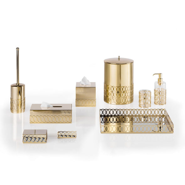 New York Gold Bathroom Set