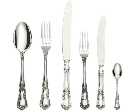 Cutlery Set, 72 Pcs Barocco Sterling Silver Cutlery Set