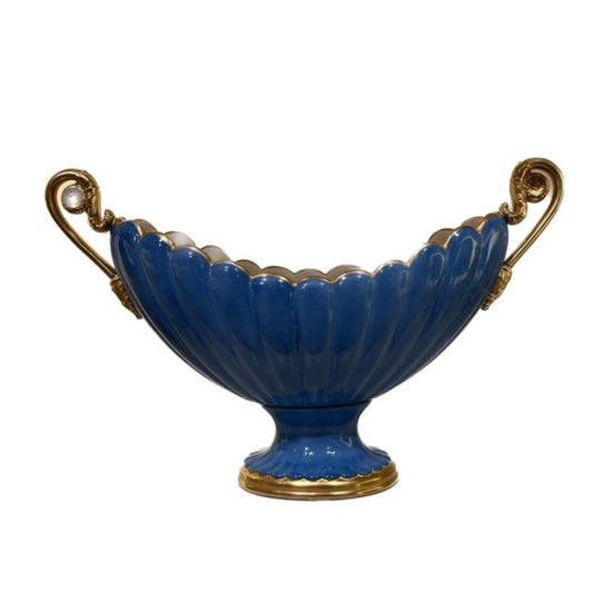 Eurydice Oval Centrepiece - Blue