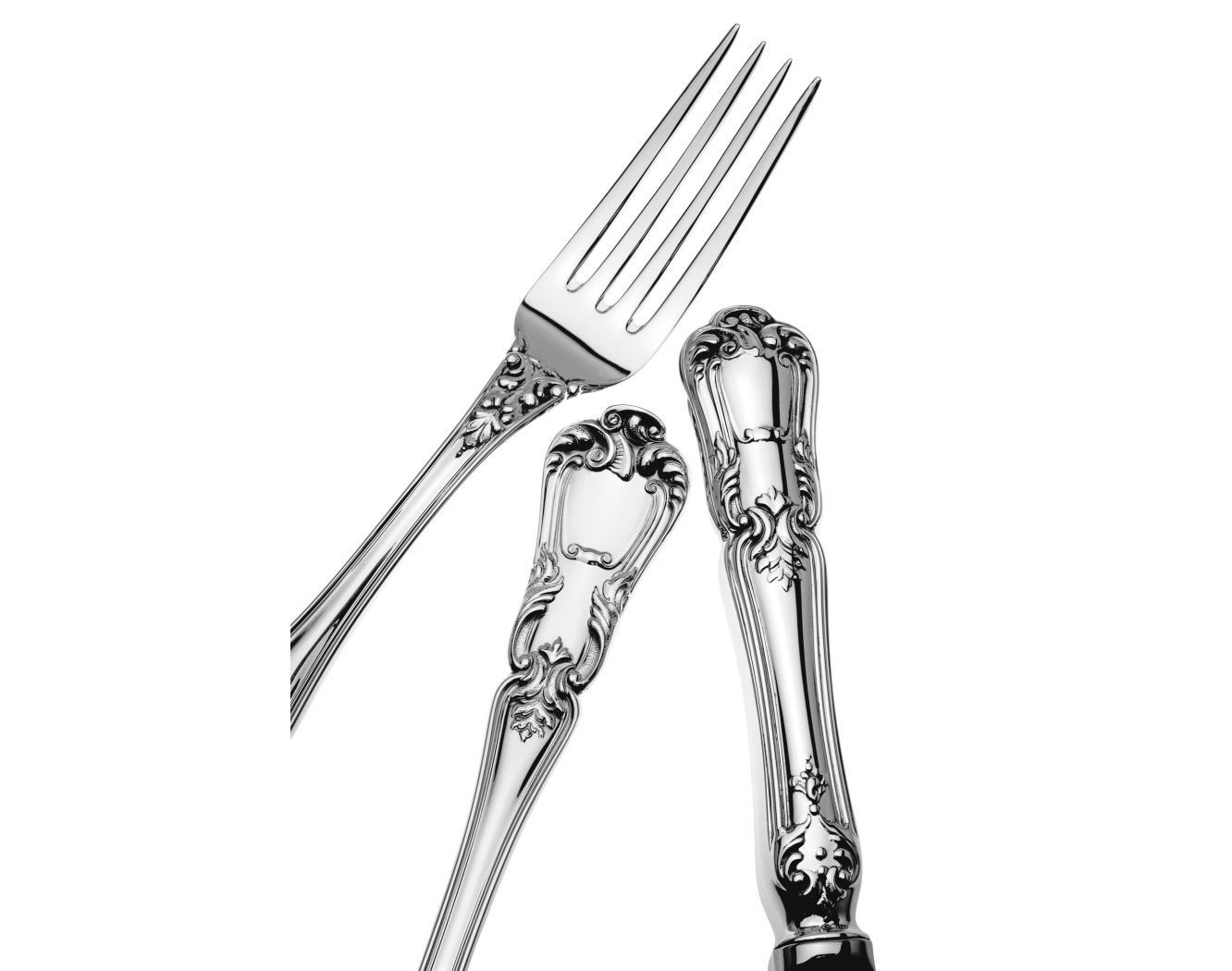 Cutlery Set, 72 Pcs Barocco Sterling Silver Cutlery Set