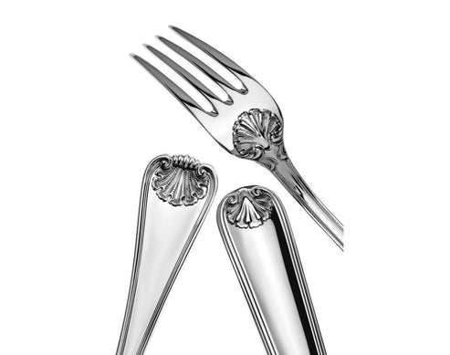 Cutlery Set, 72 Pcs Silver Table Set, Conchiglia Cutlery Set