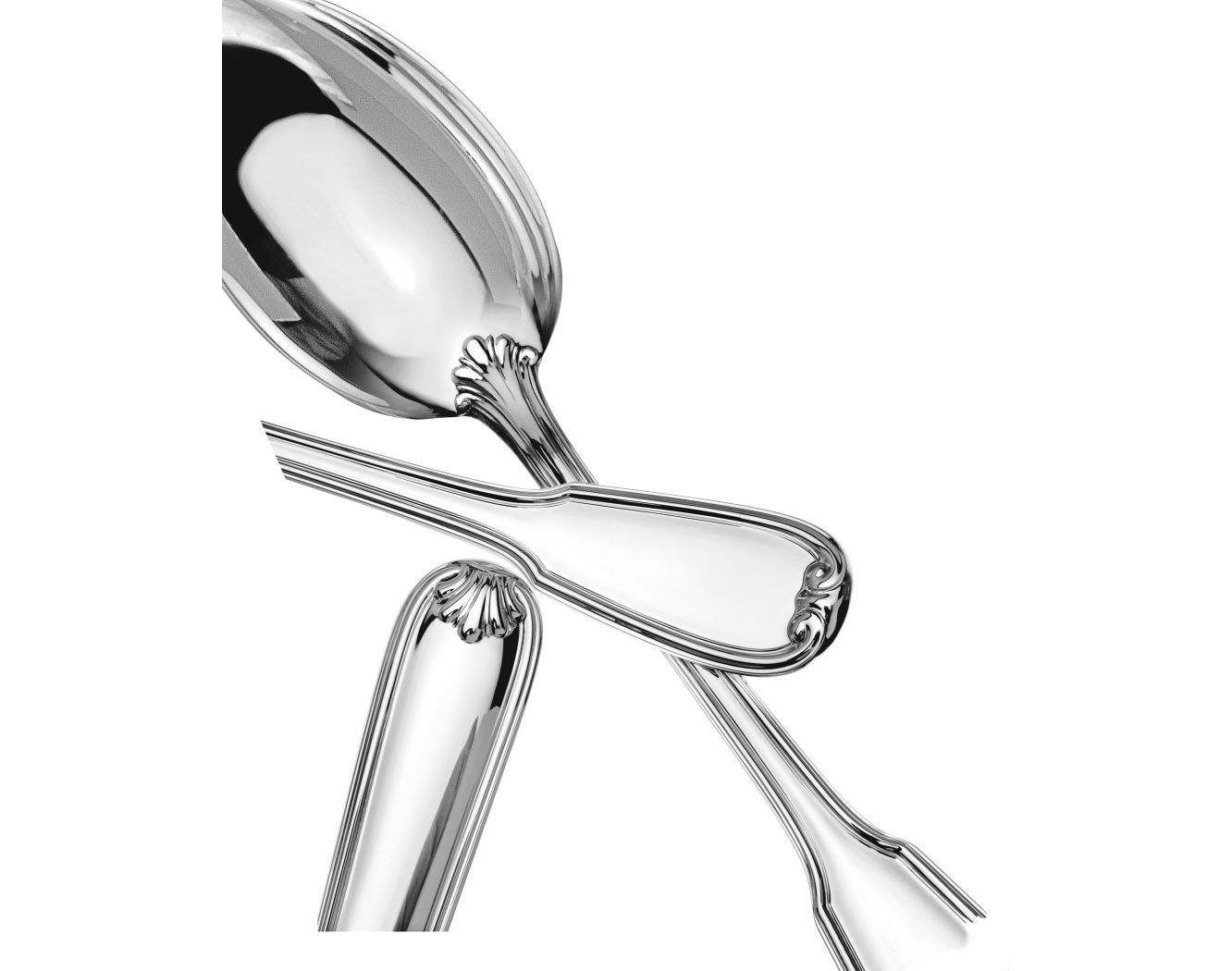 Cutlery Set, 72 Pcs Silver Table Set, Francese Cutlery set