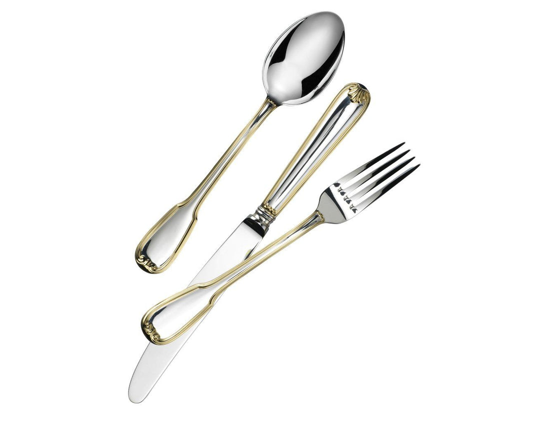 Cutlery Set, 72 Pcs Silver&Gold Table Set, Francese