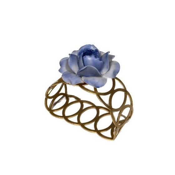 Camelia Napkin Ring - Baby Blue