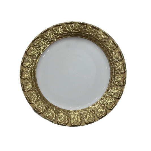 Queen Elizabeth Lay Plate 33 Cm - Full Antique Gold