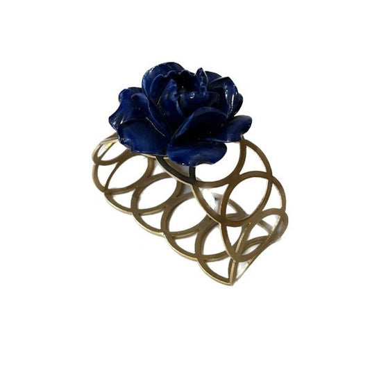 Camelia Napkin Ring - Lapis Lazuli Blue