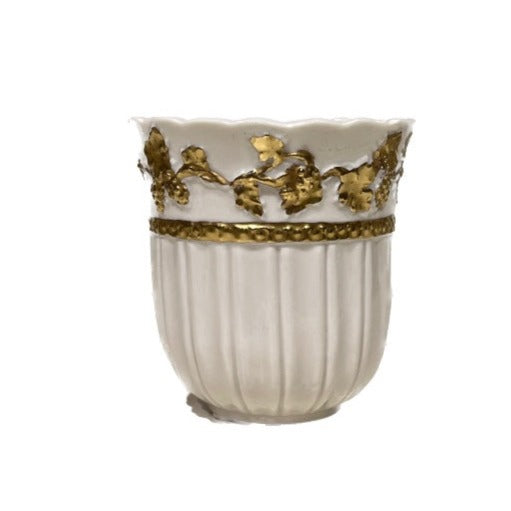 Impero Tumbler - White Antique Gold