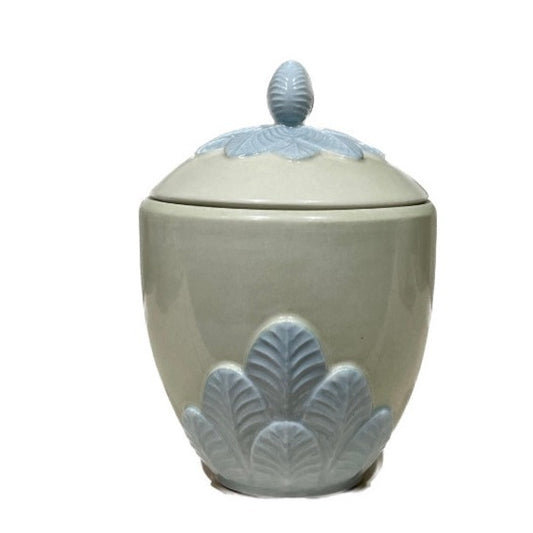 Peacock Sugar Bowl - Aquamarine