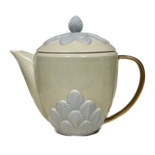 Peacock Tea Pot - Aquamarine