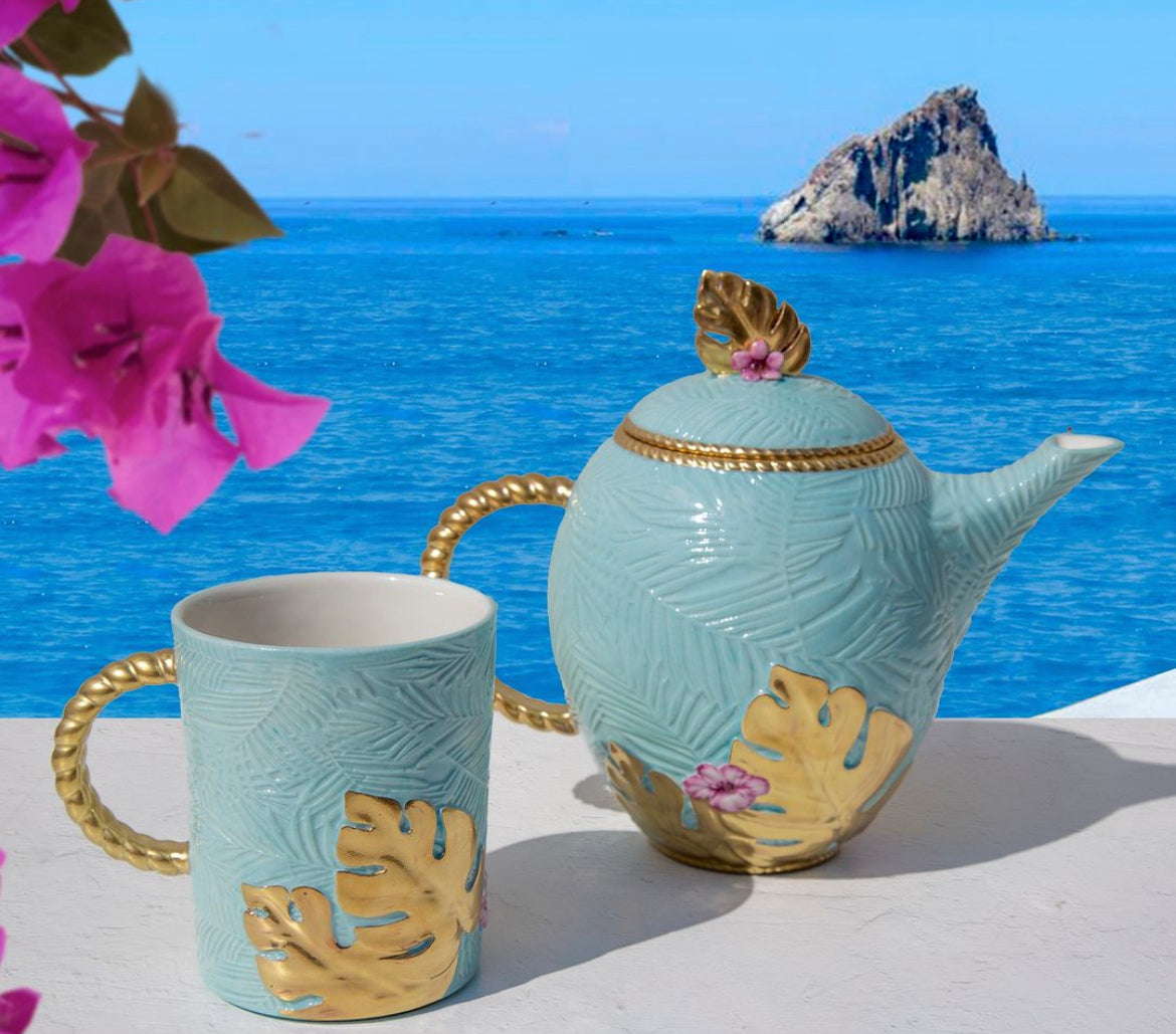 Acapulco Tea Pot - Aquamarine