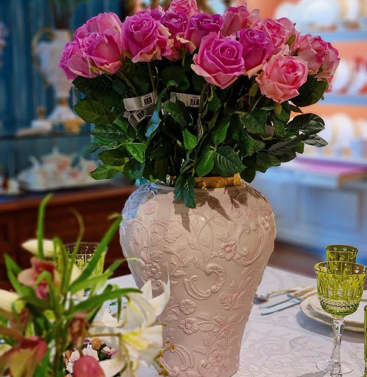 Taormina Large Vase - Pink & Gold