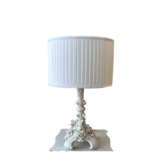 Luigi XIV Big Table Lamp - Shiny White