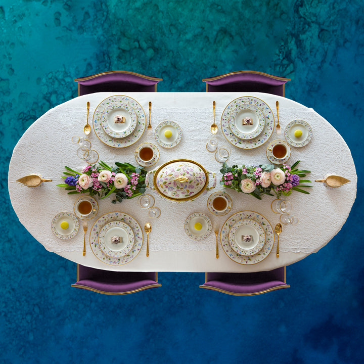 Dining Set - Spring Taormina  - Multicolor & Gold