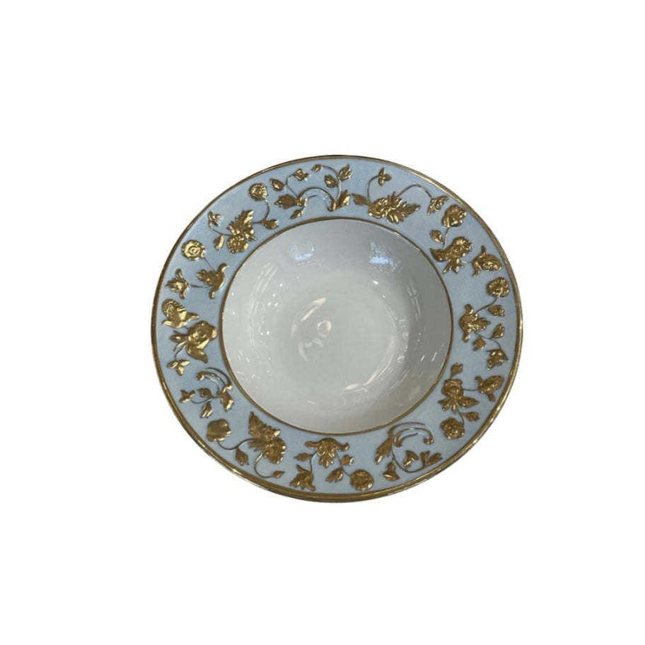 Taormina Rim Soup 22 Cm - Antique Gold Aquamarine